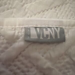 Two Twin Size Nina Embossed Quilt Set White-VCNY Home. Beautiful Preowned Cond.